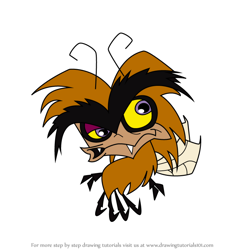 How to Draw Gnat from Growing Up Creepie