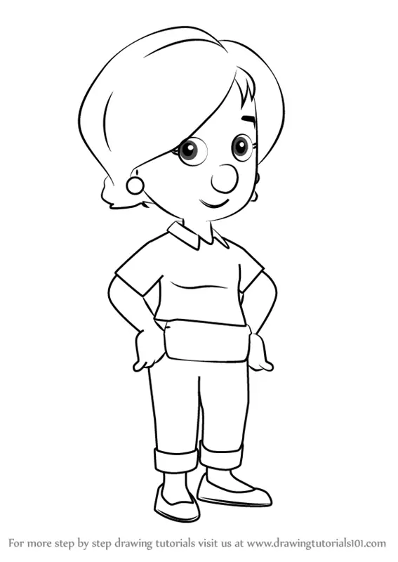 Step by Step How to Draw Kelly from Handy Manny ...