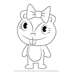 How to Draw Giggles from Happy Tree Friends