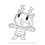 How to Draw Mime from Happy Tree Friends