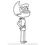 How to Draw Miriam Beaks from Harvey Beaks