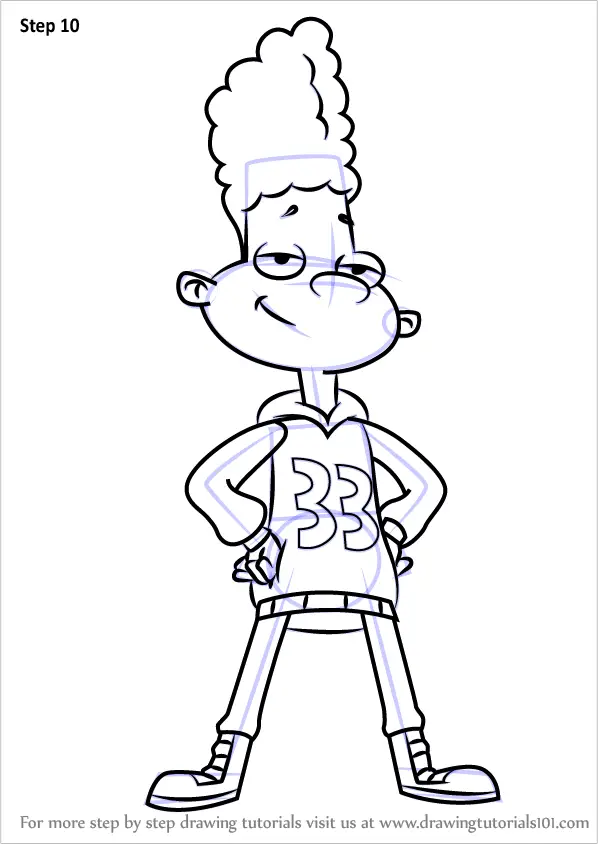 Learn How to Draw Gerald Johanssen from Hey Arnold! (Hey Arnold!) Step