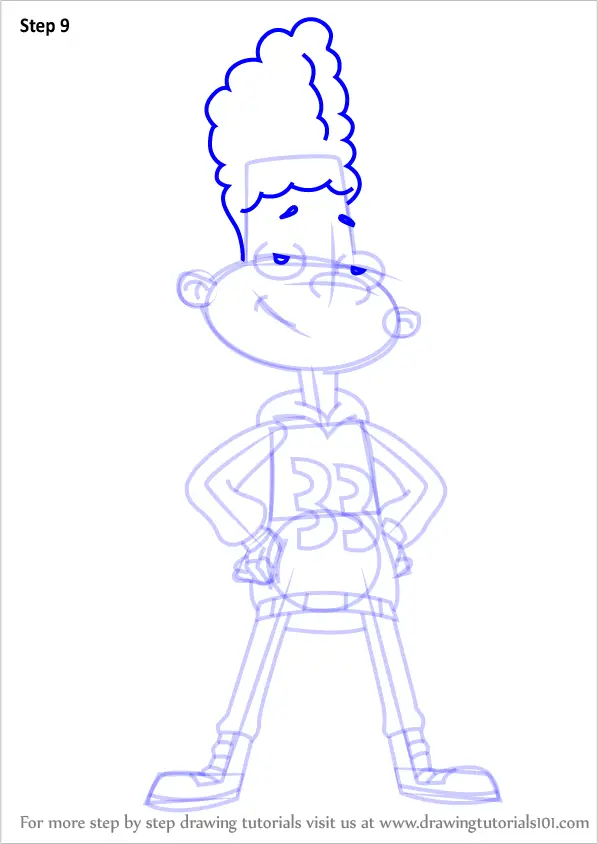 Learn How to Draw Gerald Johanssen from Hey Arnold! (Hey Arnold!) Step