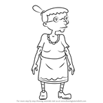 How to Draw Grandma Gertrude from Hey Arnold!