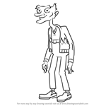 How to Draw Grandpa Phil from Hey Arnold!