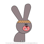 How to Draw Hippie Rabbits from Hey Duggee