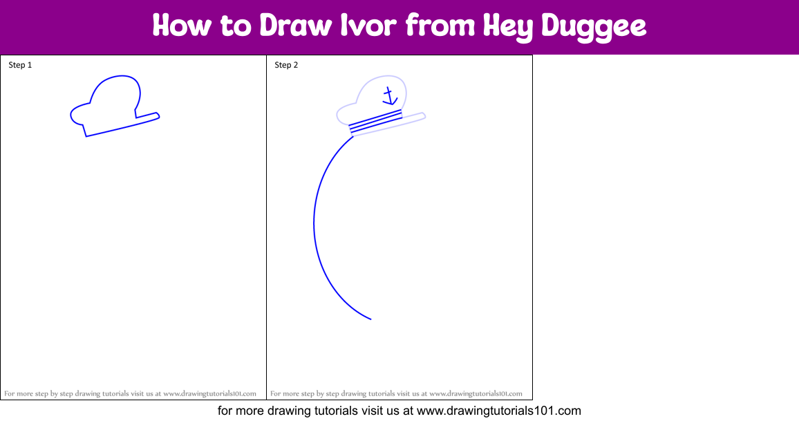 How to Draw Ivor from Hey Duggee Printable Step by Step