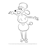 How to Draw Boodle Poodle from Horrid Henry