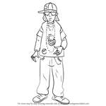 How to Draw DJB from Horrid Henry