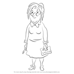 How to Draw Miss Oddbod from Horrid Henry