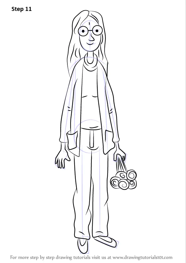 Learn How to Draw Mum from Horrid Henry (Horrid Henry) Step by Step :  Drawing Tutorials