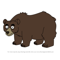 How to Draw Bear from HouseBroken