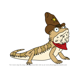 How to Draw Sheriff Cowboy from HouseBroken