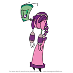 How to Draw Almighty Tallest Purple from Invader Zim