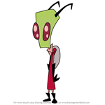 How to Draw Invader Chin from Invader Zim