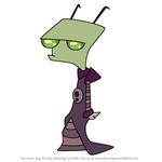 How to Draw Rarl Kove from Invader Zim