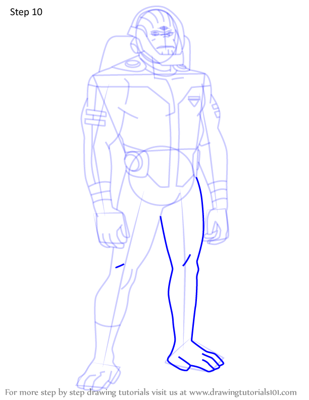 How to Draw Space Racer from Invincible (Invincible) Step by Step ...