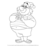 How to Draw Mr. Smee from Jake and the Never Land Pirates