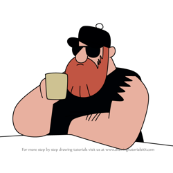 How to Draw Biker in Black from Kid Cosmic