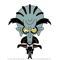 How to Draw Master Wikson from Kid Cosmic