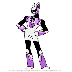 How to Draw Violet Vanish from Kid Cosmic