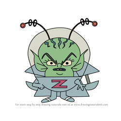 How to Draw Zarkon from Kid Cosmic