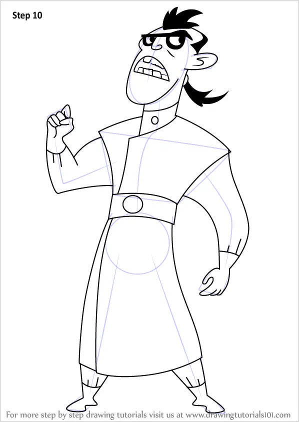 Learn How to Draw Dr. Drakken from Kim Possible (Kim Possible) Step by