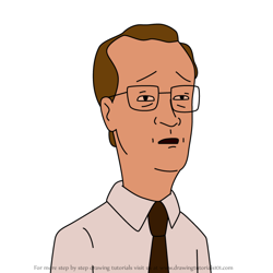 How to Draw Bert Halverstrom from King of the Hill