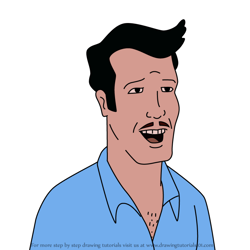How to Draw Brock from King of the Hill