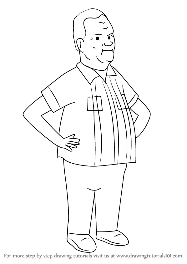 Learn How to Draw Cotton Hill from King of the Hill (King of the Hill ...