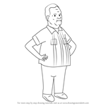 How to Draw Cotton Hill from King of the Hill