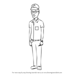 How to Draw Dale Gribble from King of the Hill