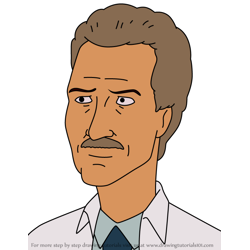 How to Draw Dr. Mark Seldon from King of the Hill