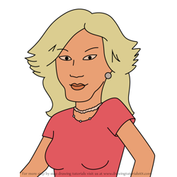 How to Draw Gwen Stefani from King of the Hill