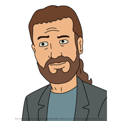 How to Draw Jazz Colton from King of the Hill