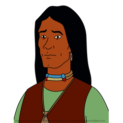 How to Draw John Redcorn from King of the Hill