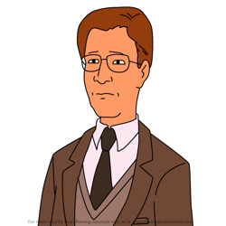 How to Draw Jonathan Burrows from King of the Hill