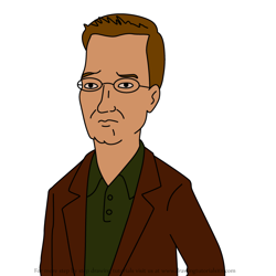 How to Draw Miles Burton from King of the Hill