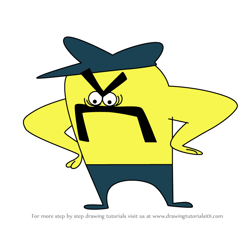 How to Draw Mr. Moustache from Lamput