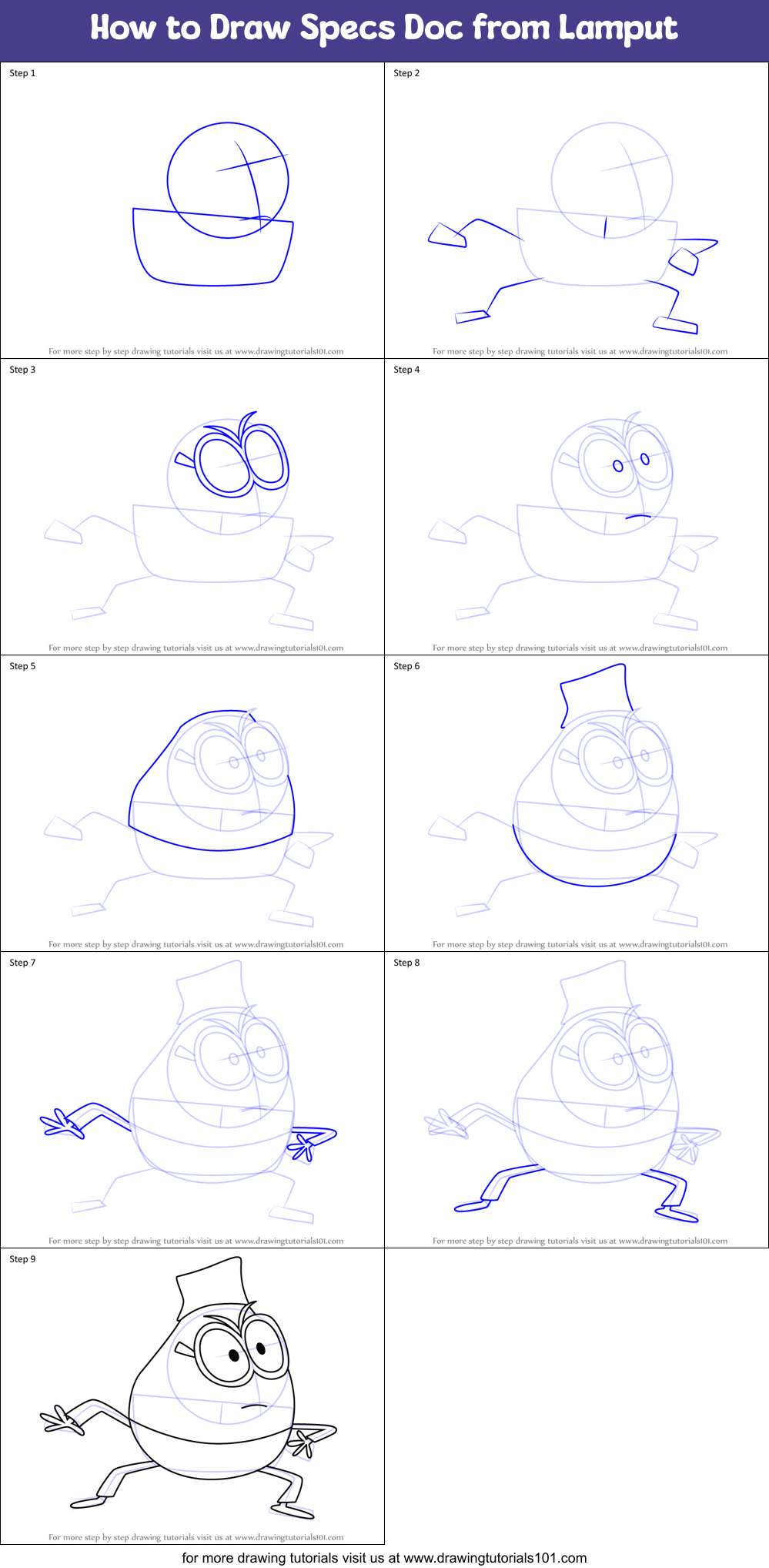 How to Draw Specs Doc from Lamput Printable Step by Step