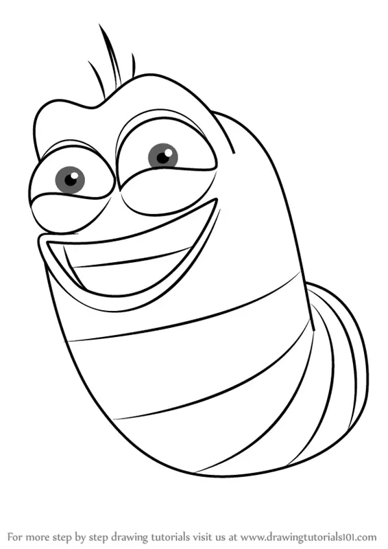 Learn How to Draw Red from Larva (Larva) Step by Step : Drawing Tutorials
