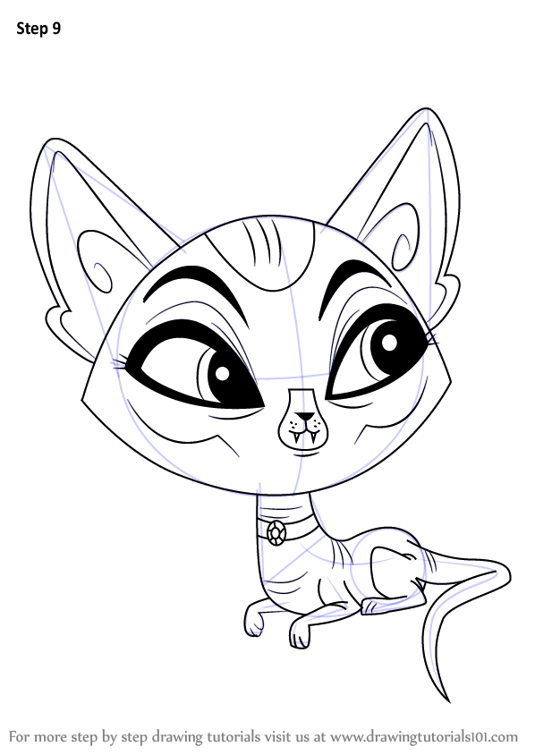 How to Draw Cairo from Littlest Pet Shop (Littlest Pet Shop) Step by
