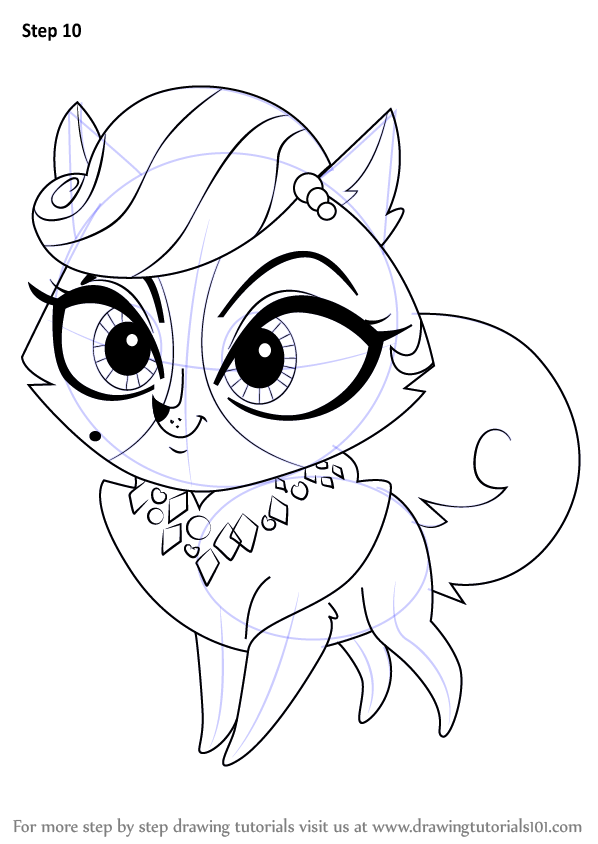 How to Draw Madame Pom from Littlest Pet Shop (Littlest