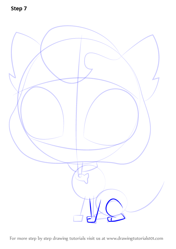 How to Draw MeowMeow from Littlest Pet Shop (Littlest Pet Shop) Step