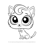 How to Draw Meow-Meow from Littlest Pet Shop