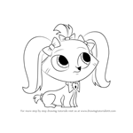 How to Draw Princess Stori Jameson from Littlest Pet Shop