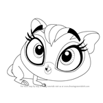How to Draw Sweet Cheeks from Littlest Pet Shop