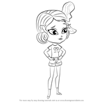 How to Draw Youngmee Song from Littlest Pet Shop