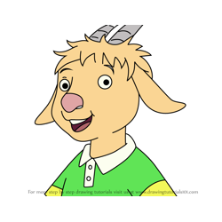How to Draw Gilroy Goat from Llama Llama