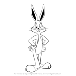 How to Draw Bugs Bunny from Looney Tunes
